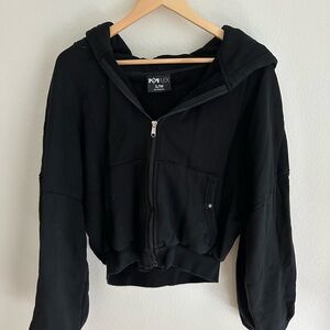 Popflex Black Women's Hoodie and Pants set m